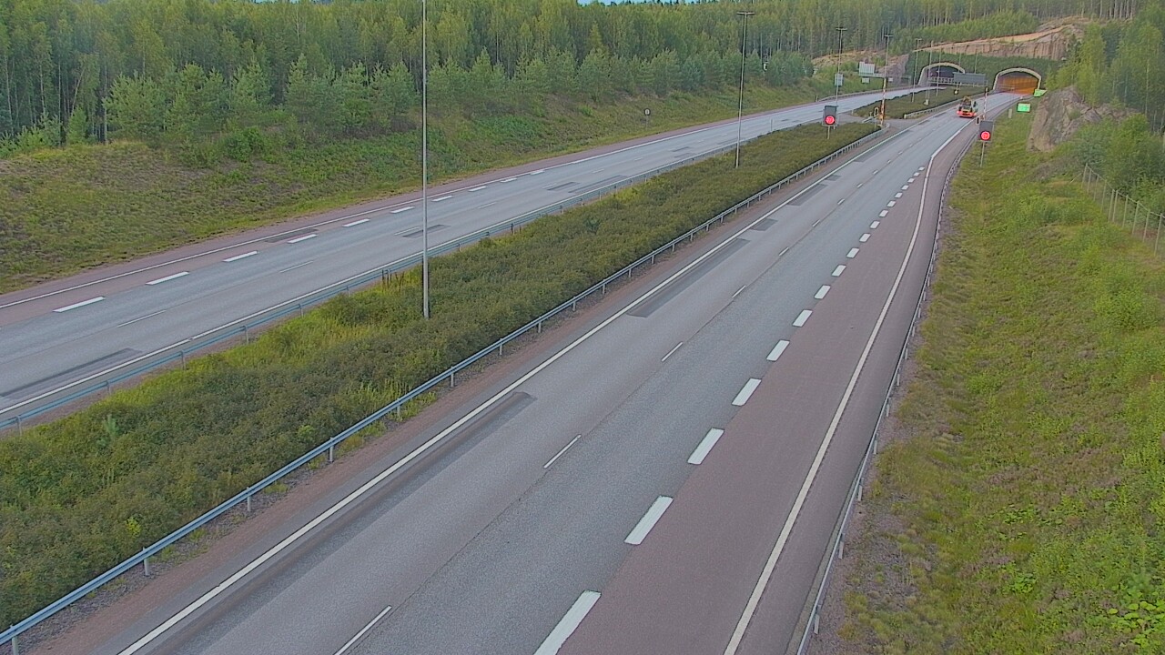 Kelikamerat Kuva Tie 7 Loviisa Markkinamäki, puomi, länsi, Loviisa, Uusimaa
