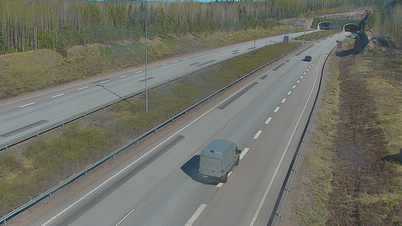 Kelikamerat Kuva Tie 7 Loviisa Markkinamäki, puomi, länsi, Loviisa, Uusimaa