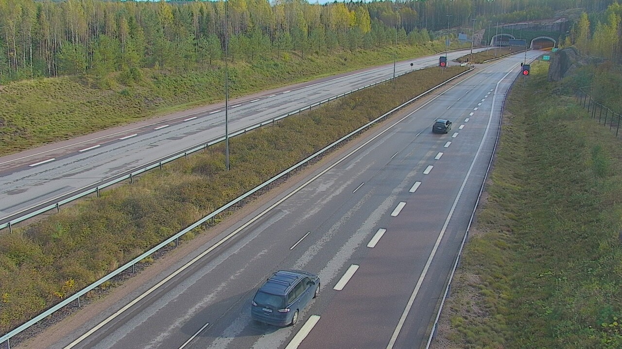 Kelikamerat Kuva Tie 7 Loviisa Markkinamäki, puomi, länsi, Loviisa, Uusimaa