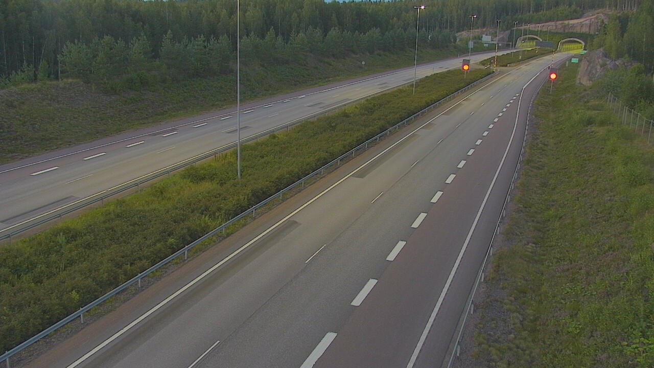 Kelikamerat Kuva Tie 7 Loviisa Markkinamäki, puomi, länsi, Loviisa, Uusimaa