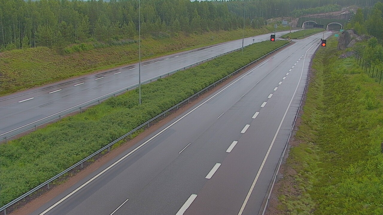 Kelikamerat Kuva Tie 7 Loviisa Markkinamäki, puomi, länsi, Loviisa, Uusimaa