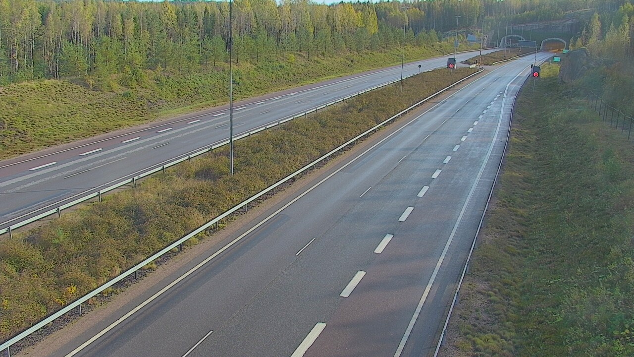 Kelikamerat Kuva Tie 7 Loviisa Markkinamäki, puomi, länsi, Loviisa, Uusimaa