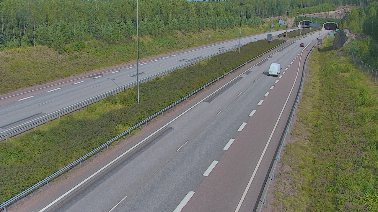 Kelikamerat Kuva Tie 7 Loviisa Markkinamäki, puomi, länsi, Loviisa, Uusimaa