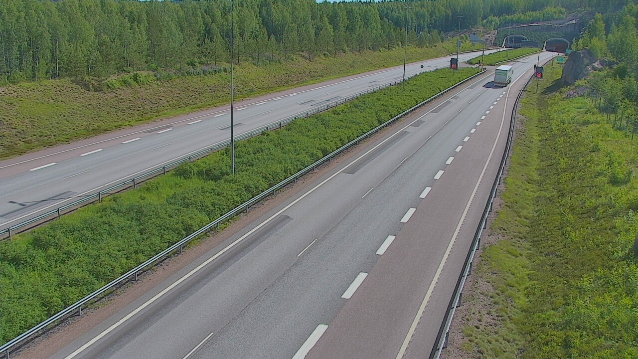 Kelikamerat Kuva Tie 7 Loviisa Markkinamäki, puomi, länsi, Loviisa, Uusimaa