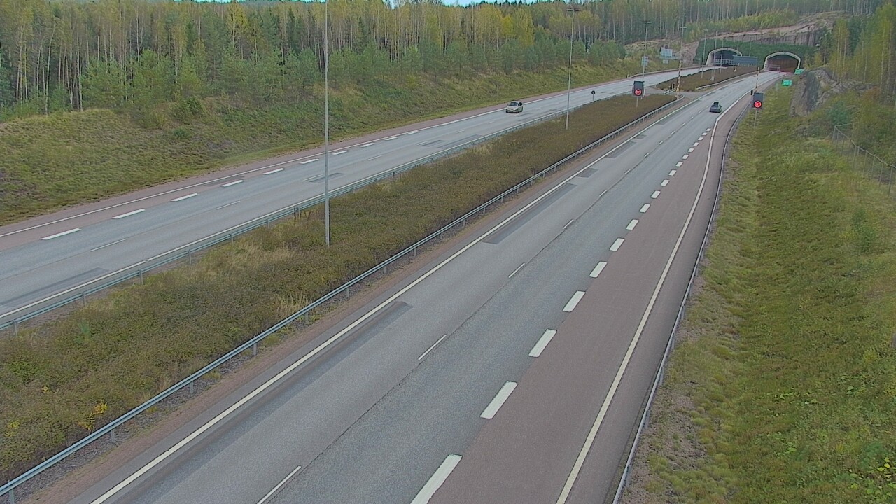 Kelikamerat Kuva Tie 7 Loviisa Markkinamäki, puomi, länsi, Loviisa, Uusimaa