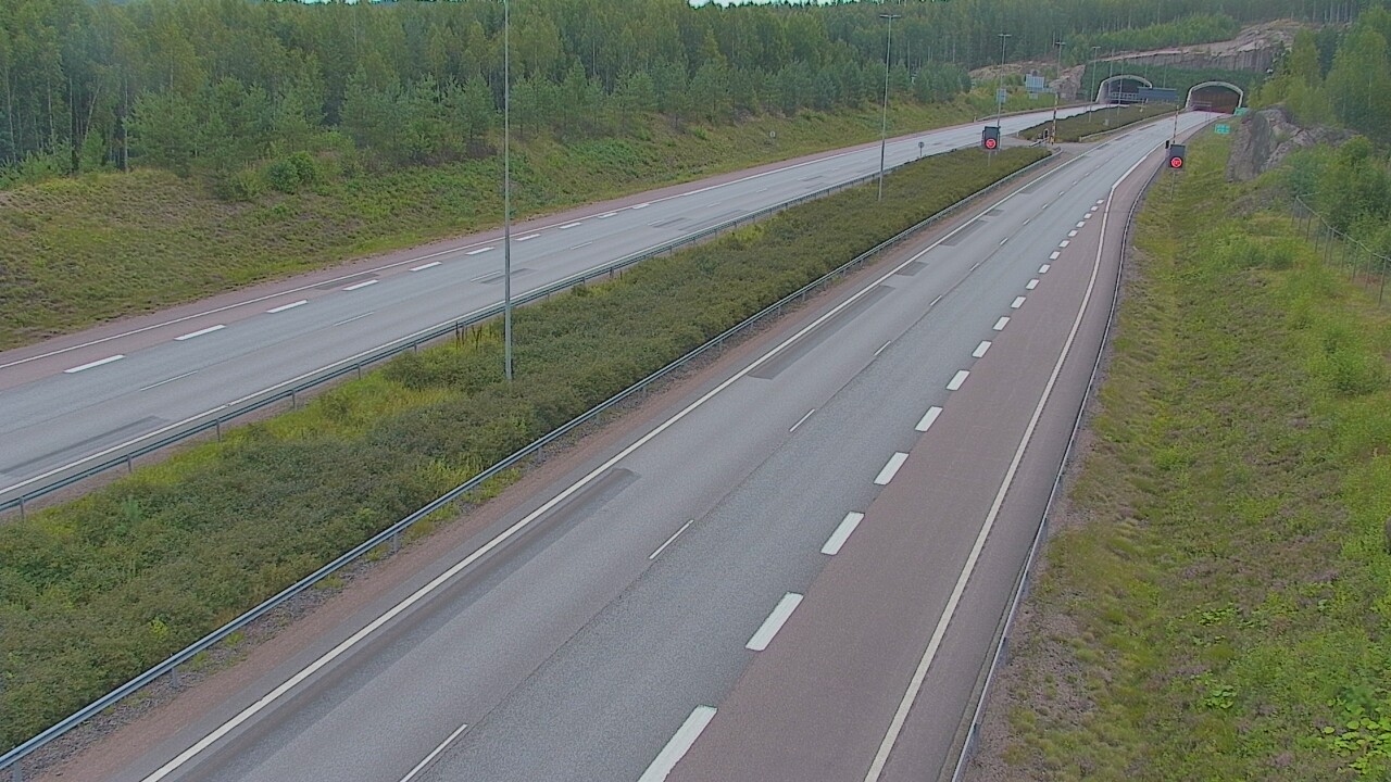 Kelikamerat Kuva Tie 7 Loviisa Markkinamäki, puomi, länsi, Loviisa, Uusimaa