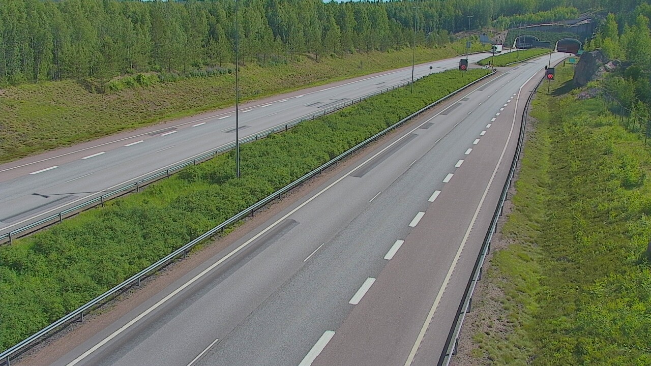 Kelikamerat Kuva Tie 7 Loviisa Markkinamäki, puomi, länsi, Loviisa, Uusimaa