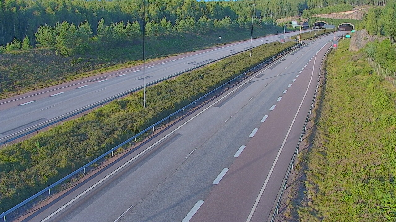 Kelikamerat Kuva Tie 7 Loviisa Markkinamäki, puomi, länsi, Loviisa, Uusimaa