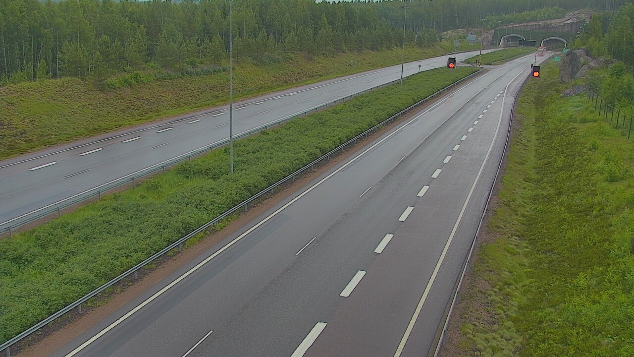 Kelikamerat Kuva Tie 7 Loviisa Markkinamäki, puomi, länsi, Loviisa, Uusimaa