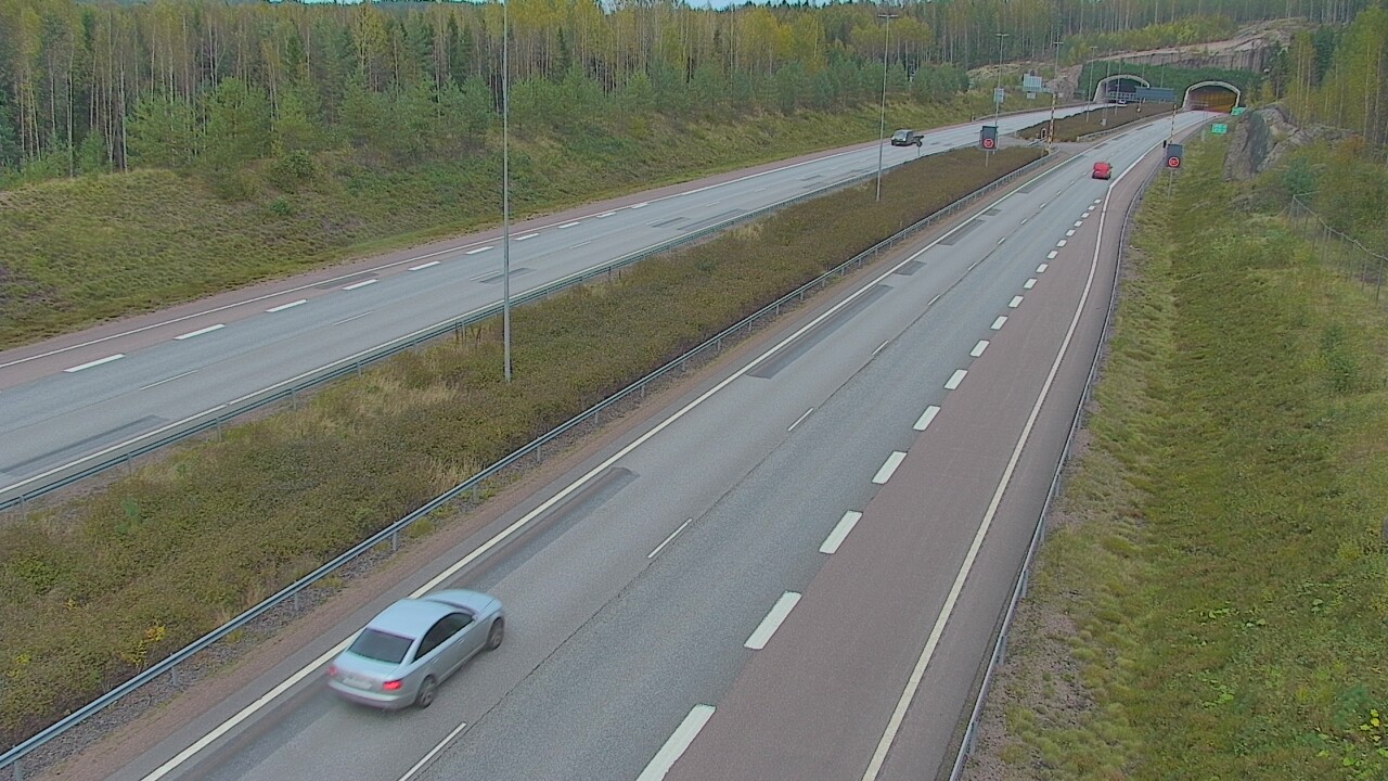 Kelikamerat Kuva Tie 7 Loviisa Markkinamäki, puomi, länsi, Loviisa, Uusimaa