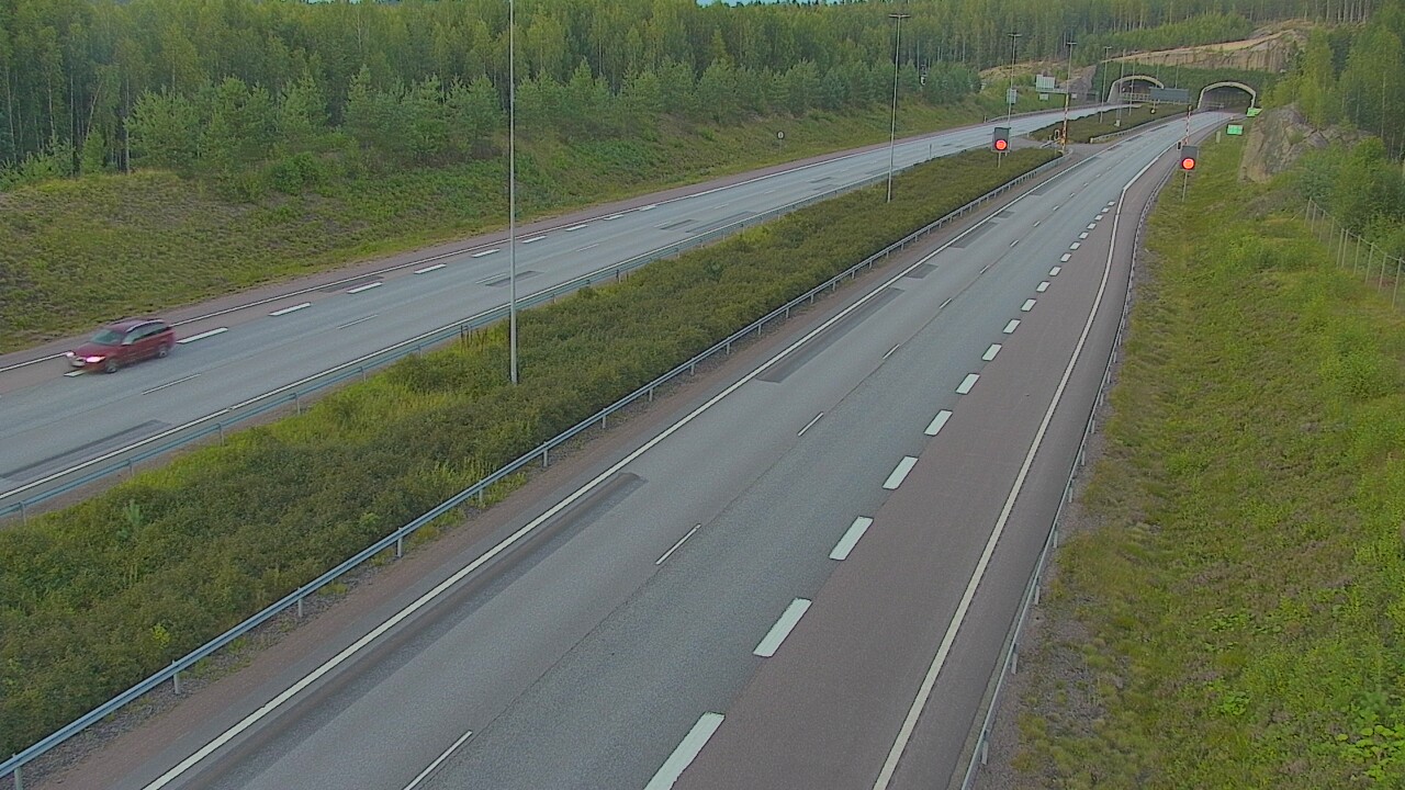 Kelikamerat Kuva Tie 7 Loviisa Markkinamäki, puomi, länsi, Loviisa, Uusimaa