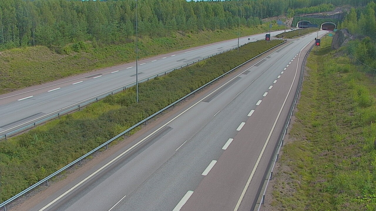 Kelikamerat Kuva Tie 7 Loviisa Markkinamäki, puomi, länsi, Loviisa, Uusimaa