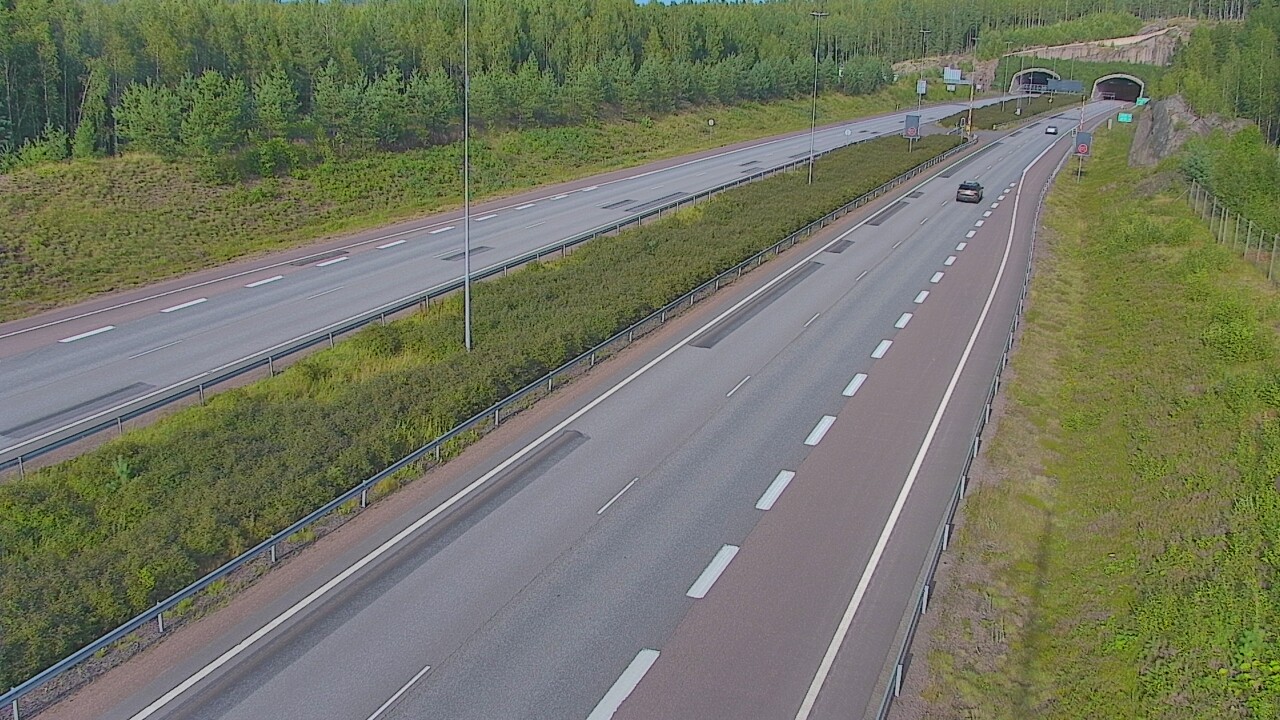 Kelikamerat Kuva Tie 7 Loviisa Markkinamäki, puomi, länsi, Loviisa, Uusimaa
