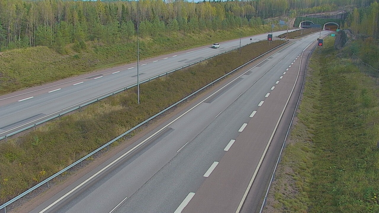 Kelikamerat Kuva Tie 7 Loviisa Markkinamäki, puomi, länsi, Loviisa, Uusimaa