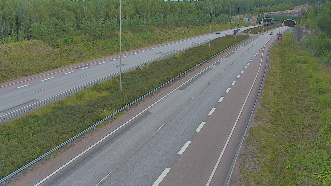 Kelikamerat Kuva Tie 7 Loviisa Markkinamäki, puomi, länsi, Loviisa, Uusimaa