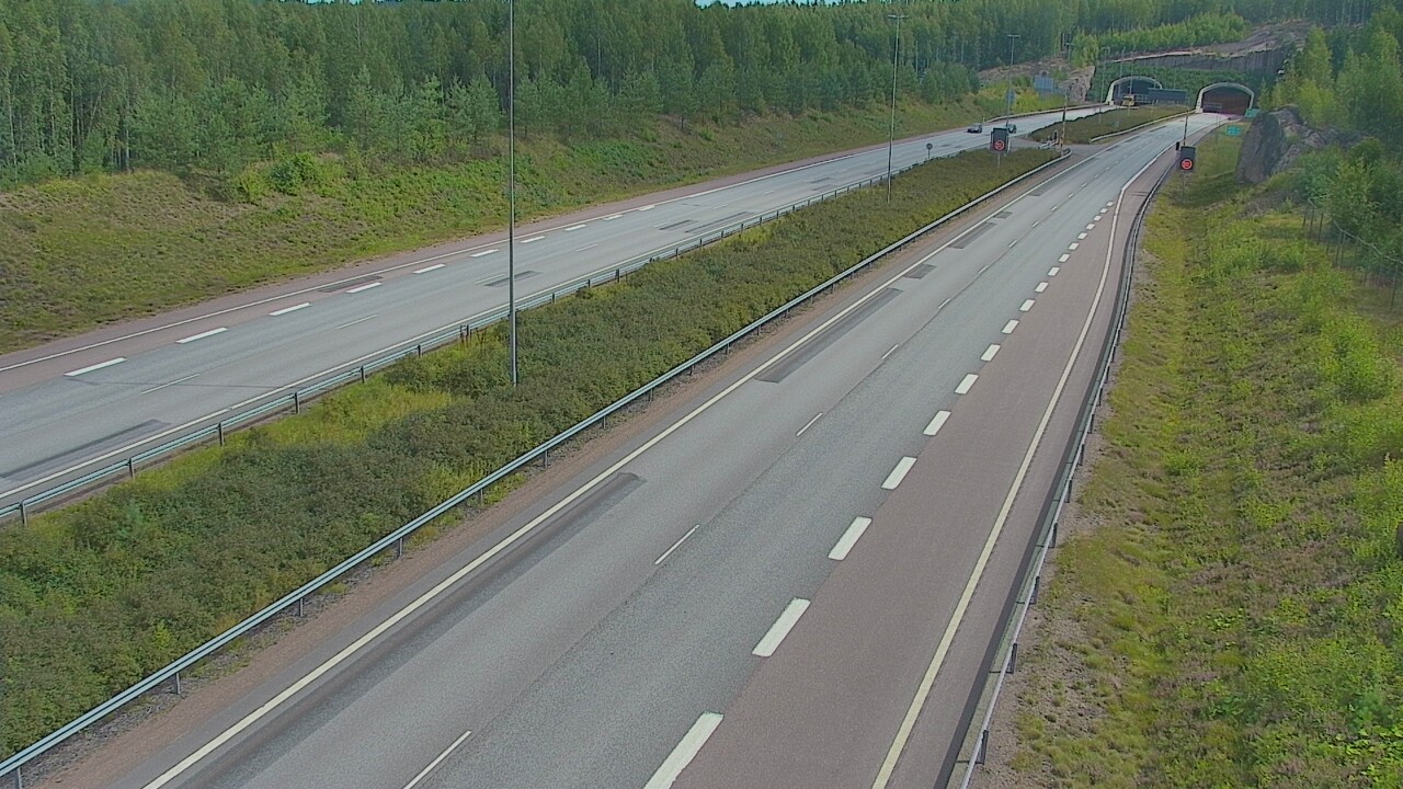Kelikamerat Kuva Tie 7 Loviisa Markkinamäki, puomi, länsi, Loviisa, Uusimaa
