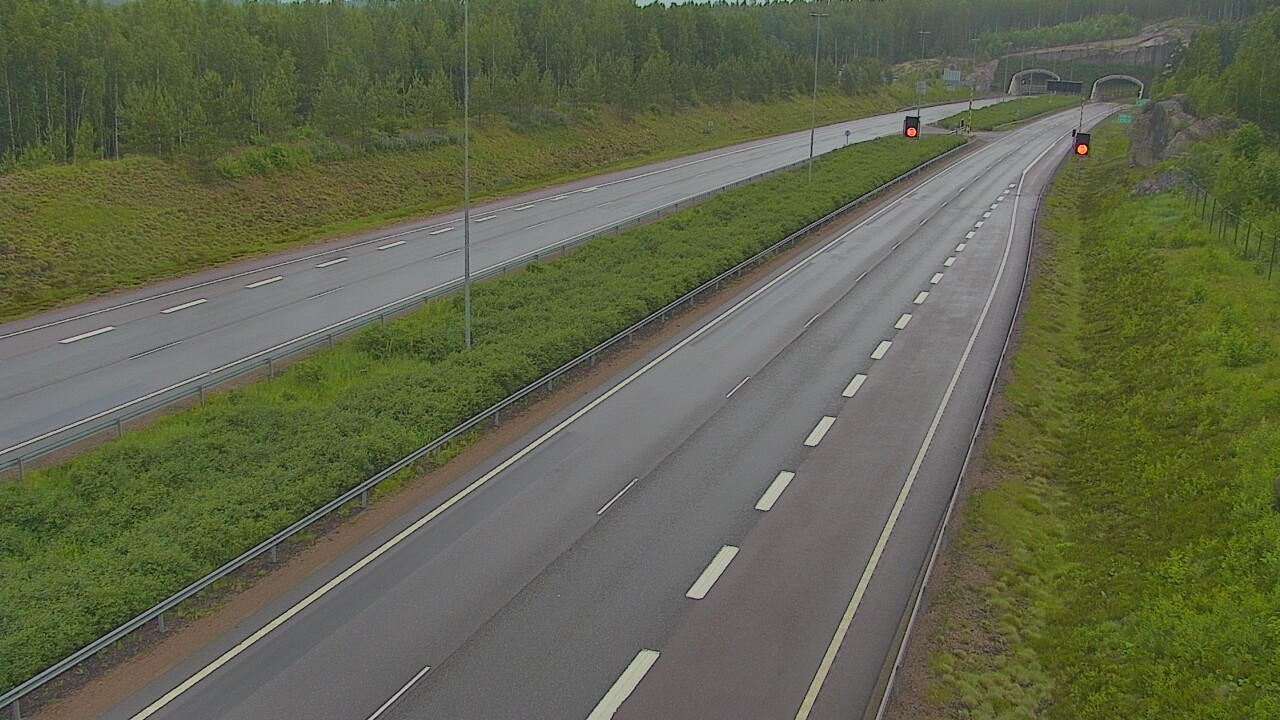 Kelikamerat Kuva Tie 7 Loviisa Markkinamäki, puomi, länsi, Loviisa, Uusimaa