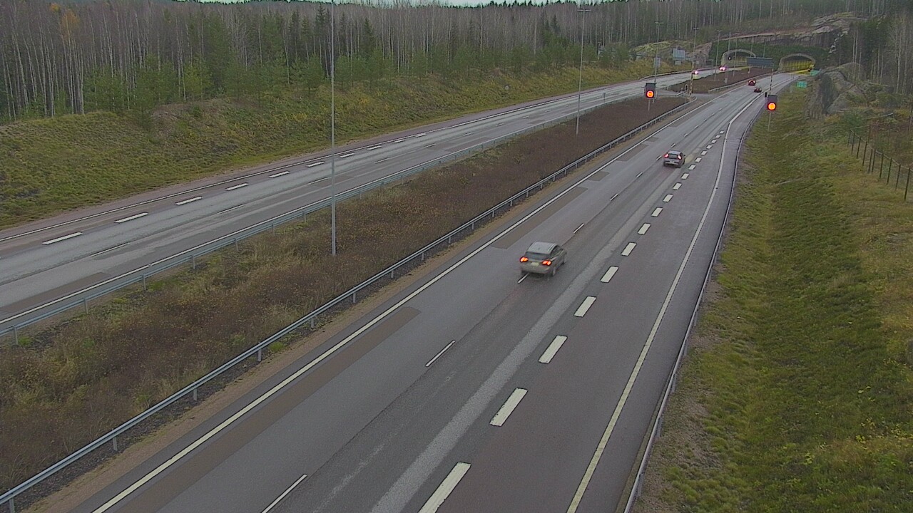 Kelikamerat Kuva Tie 7 Loviisa Markkinamäki, puomi, länsi, Loviisa, Uusimaa