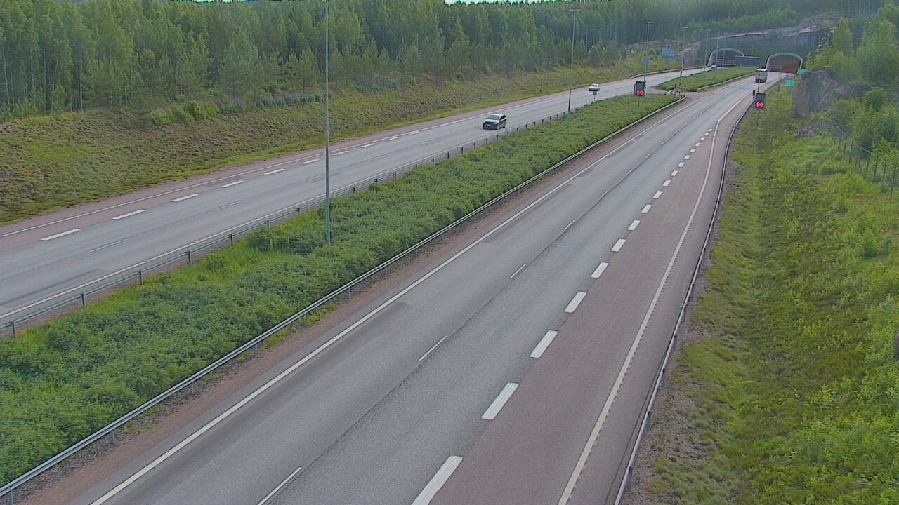 Kelikamerat Kuva Tie 7 Loviisa Markkinamäki, puomi, länsi, Loviisa, Uusimaa