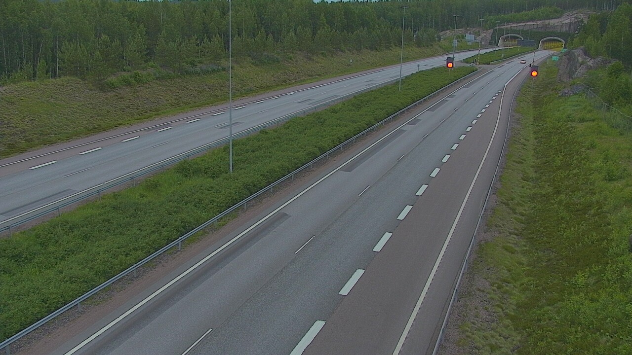 Kelikamerat Kuva Tie 7 Loviisa Markkinamäki, puomi, länsi, Loviisa, Uusimaa
