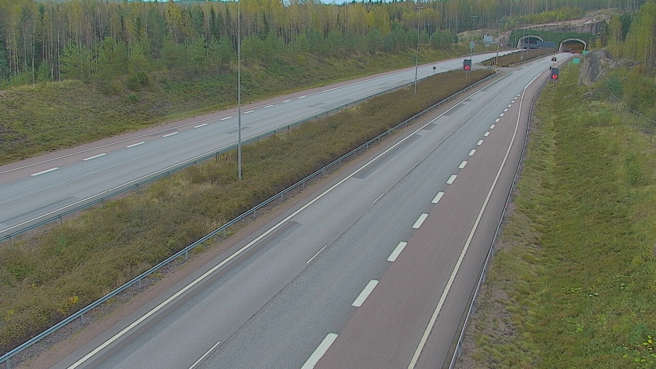 Kelikamerat Kuva Tie 7 Loviisa Markkinamäki, puomi, länsi, Loviisa, Uusimaa