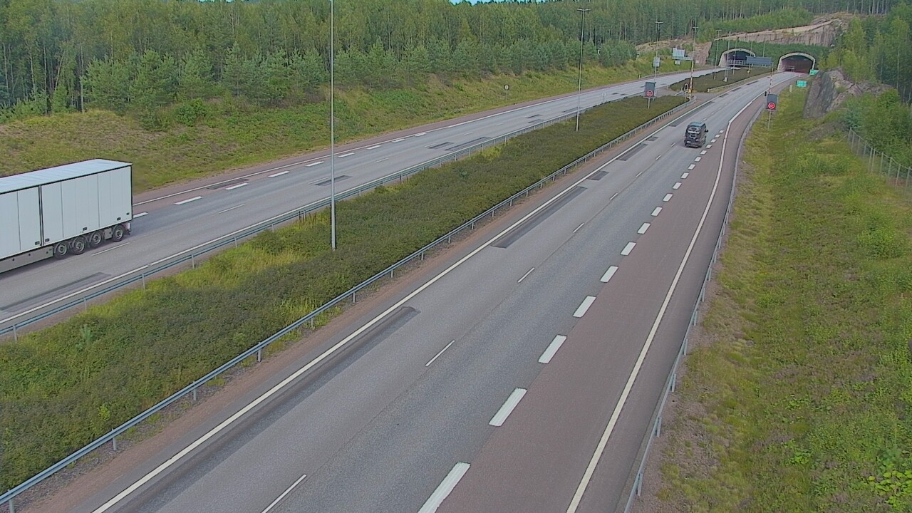 Kelikamerat Kuva Tie 7 Loviisa Markkinamäki, puomi, länsi, Loviisa, Uusimaa