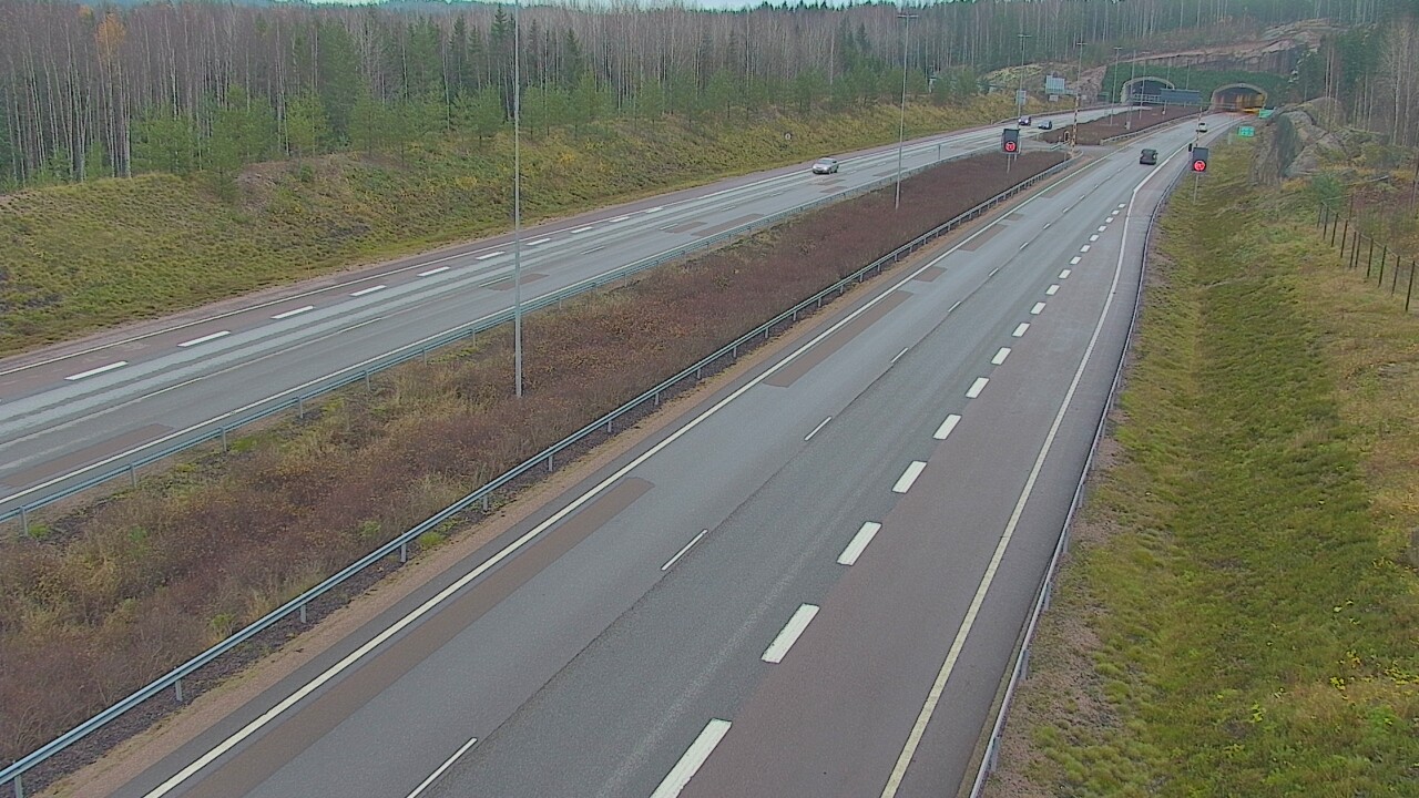 Kelikamerat Kuva Tie 7 Loviisa Markkinamäki, puomi, länsi, Loviisa, Uusimaa