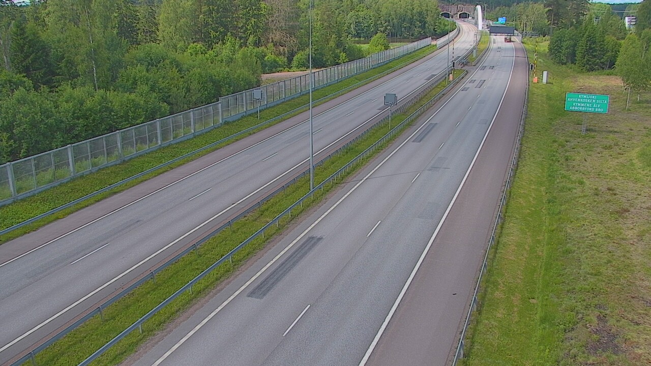 Kelikamerat Kuva Tie 7 Pyhtää Markkinamäki, puomi, itä, Pyhtää, Kymenlaakso