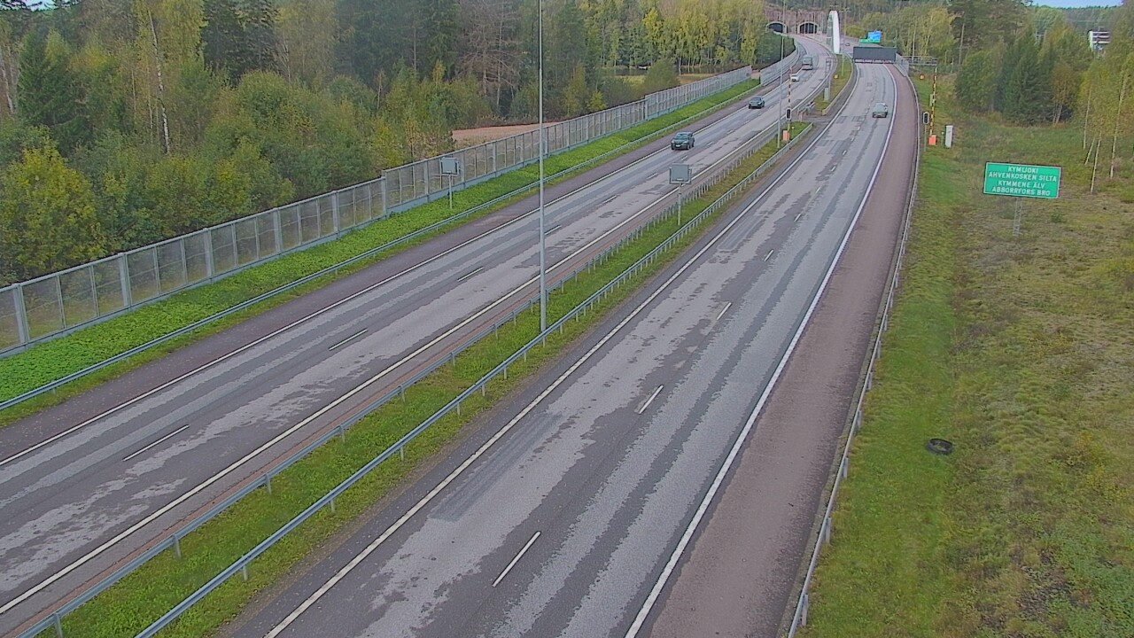 Weather Camera Image Väg 7 Pyttis Marnadsbacken , bom, öst, Pyhtää, Kymenlaakso