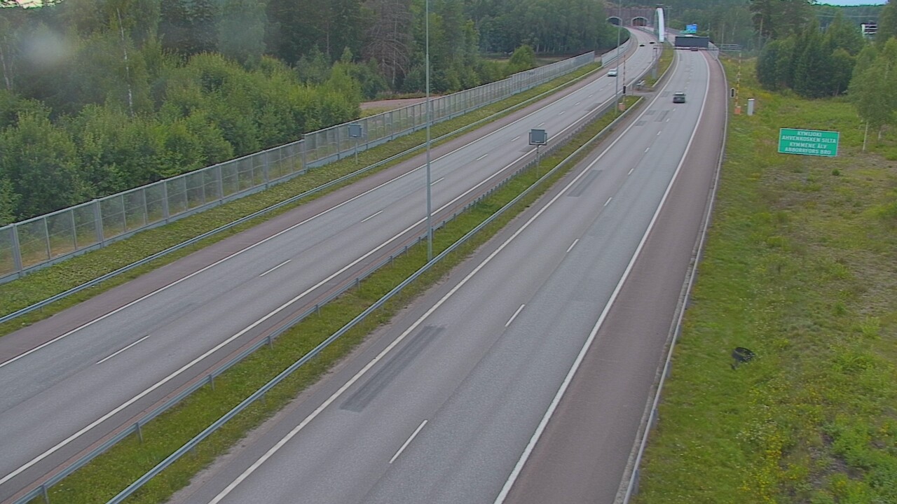 Kelikamerat Kuva Tie 7 Pyhtää Markkinamäki, puomi, itä, Pyhtää, Kymenlaakso