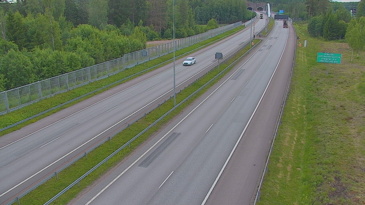 Kelikamerat Kuva Tie 7 Pyhtää Markkinamäki, puomi, itä, Pyhtää, Kymenlaakso
