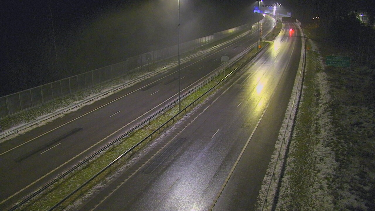 Weather Camera Image Väg 7 Pyttis Marnadsbacken , bom, öst, Pyhtää, Kymenlaakso