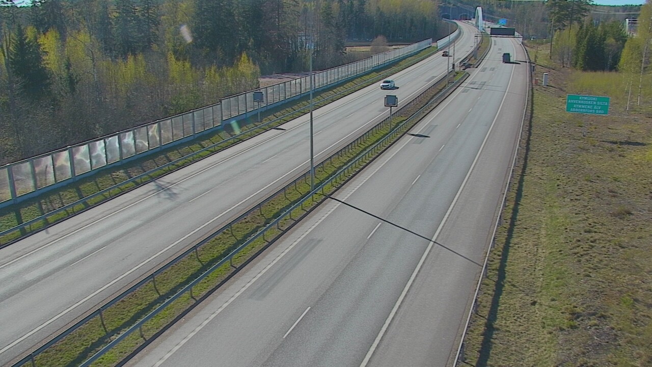 Kelikamerat Kuva Tie 7 Pyhtää Markkinamäki, puomi, itä, Pyhtää, Kymenlaakso