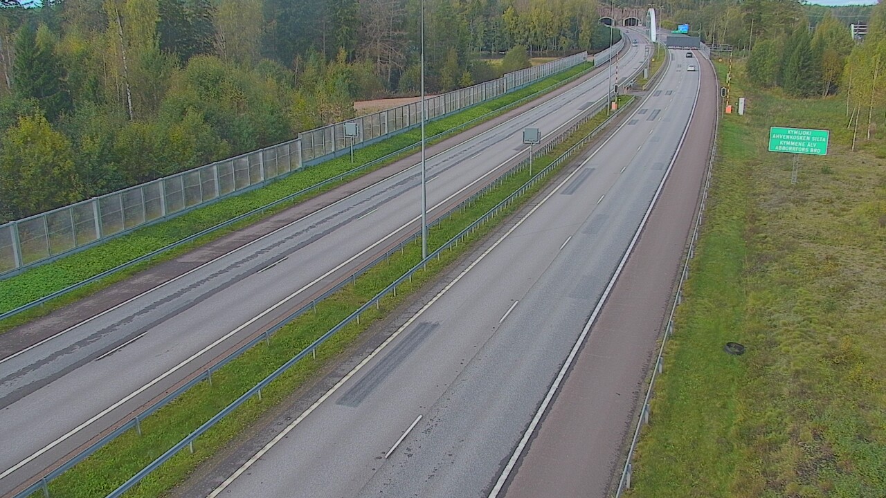 Weather Camera Image Väg 7 Pyttis Marnadsbacken , bom, öst, Pyhtää, Kymenlaakso