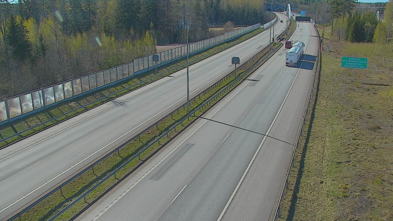 Kelikamerat Kuva Tie 7 Pyhtää Markkinamäki, puomi, itä, Pyhtää, Kymenlaakso