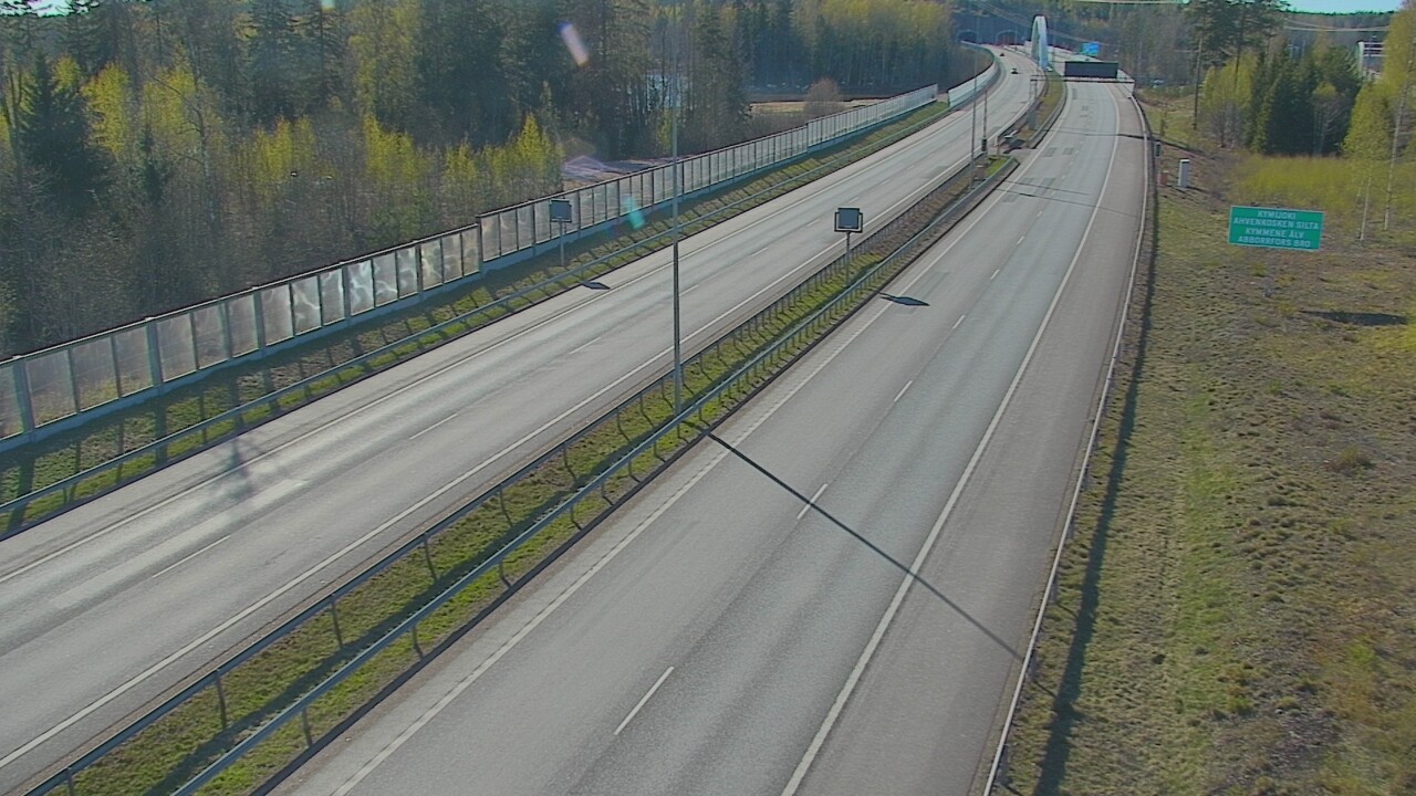 Kelikamerat Kuva Tie 7 Pyhtää Markkinamäki, puomi, itä, Pyhtää, Kymenlaakso
