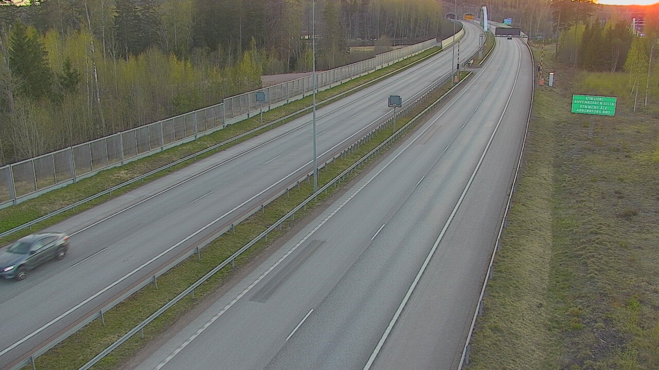 Kelikamerat Kuva Tie 7 Pyhtää Markkinamäki, puomi, itä, Pyhtää, Kymenlaakso