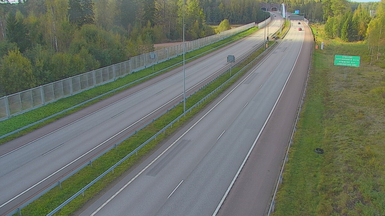 Weather Camera Image Väg 7 Pyttis Marnadsbacken , bom, öst, Pyhtää, Kymenlaakso