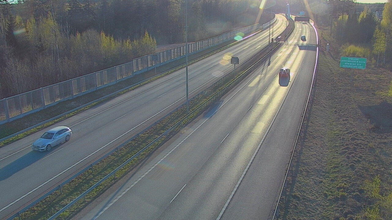 Kelikamerat Kuva Tie 7 Pyhtää Markkinamäki, puomi, itä, Pyhtää, Kymenlaakso