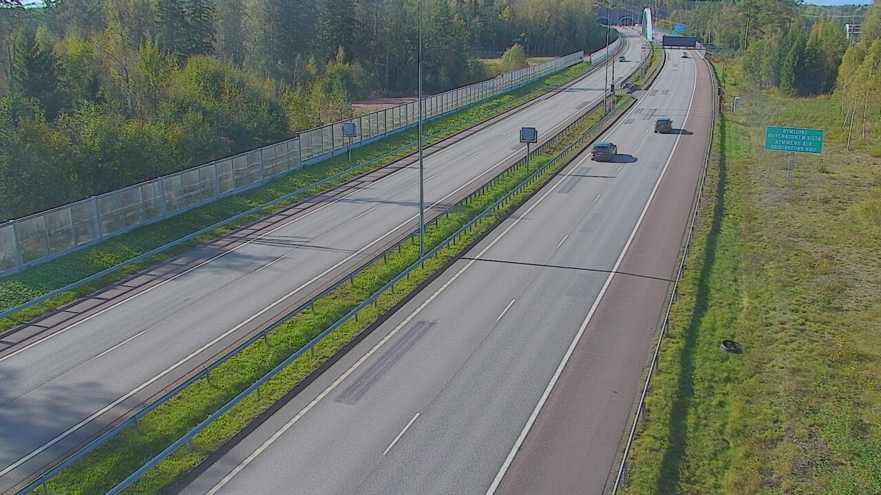 Weather Camera Image Väg 7 Pyttis Marnadsbacken , bom, öst, Pyhtää, Kymenlaakso