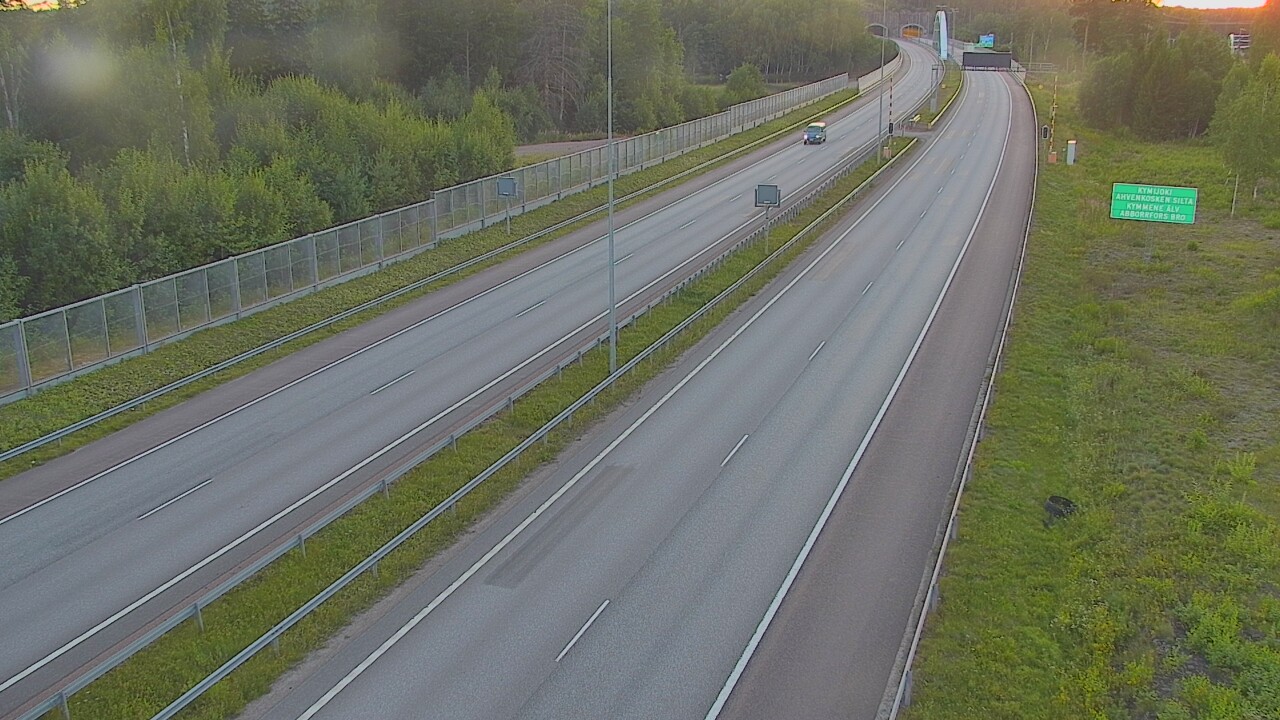 Kelikamerat Kuva Tie 7 Pyhtää Markkinamäki, puomi, itä, Pyhtää, Kymenlaakso