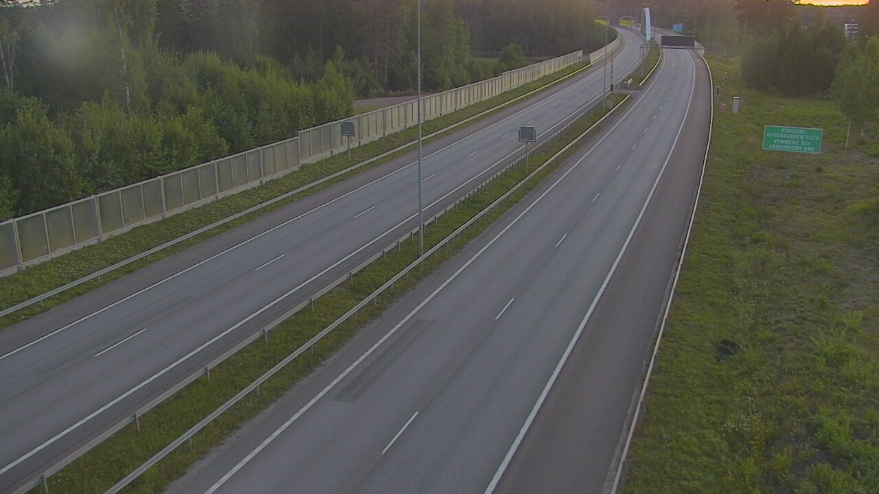 Kelikamerat Kuva Tie 7 Pyhtää Markkinamäki, puomi, itä, Pyhtää, Kymenlaakso