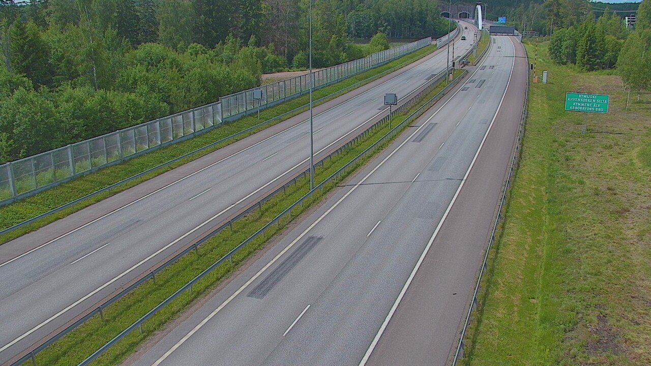 Kelikamerat Kuva Tie 7 Pyhtää Markkinamäki, puomi, itä, Pyhtää, Kymenlaakso