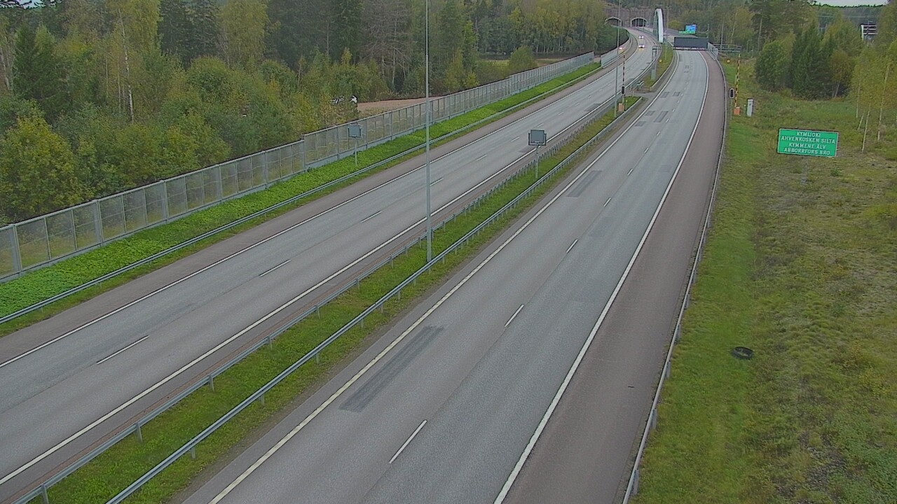 Kelikamerat Kuva Tie 7 Pyhtää Markkinamäki, puomi, itä, Pyhtää, Kymenlaakso