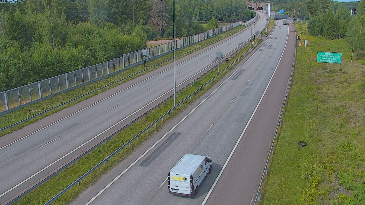 Kelikamerat Kuva Tie 7 Pyhtää Markkinamäki, puomi, itä, Pyhtää, Kymenlaakso
