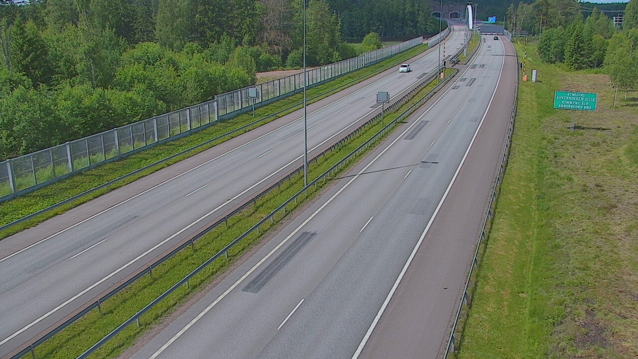 Kelikamerat Kuva Tie 7 Pyhtää Markkinamäki, puomi, itä, Pyhtää, Kymenlaakso