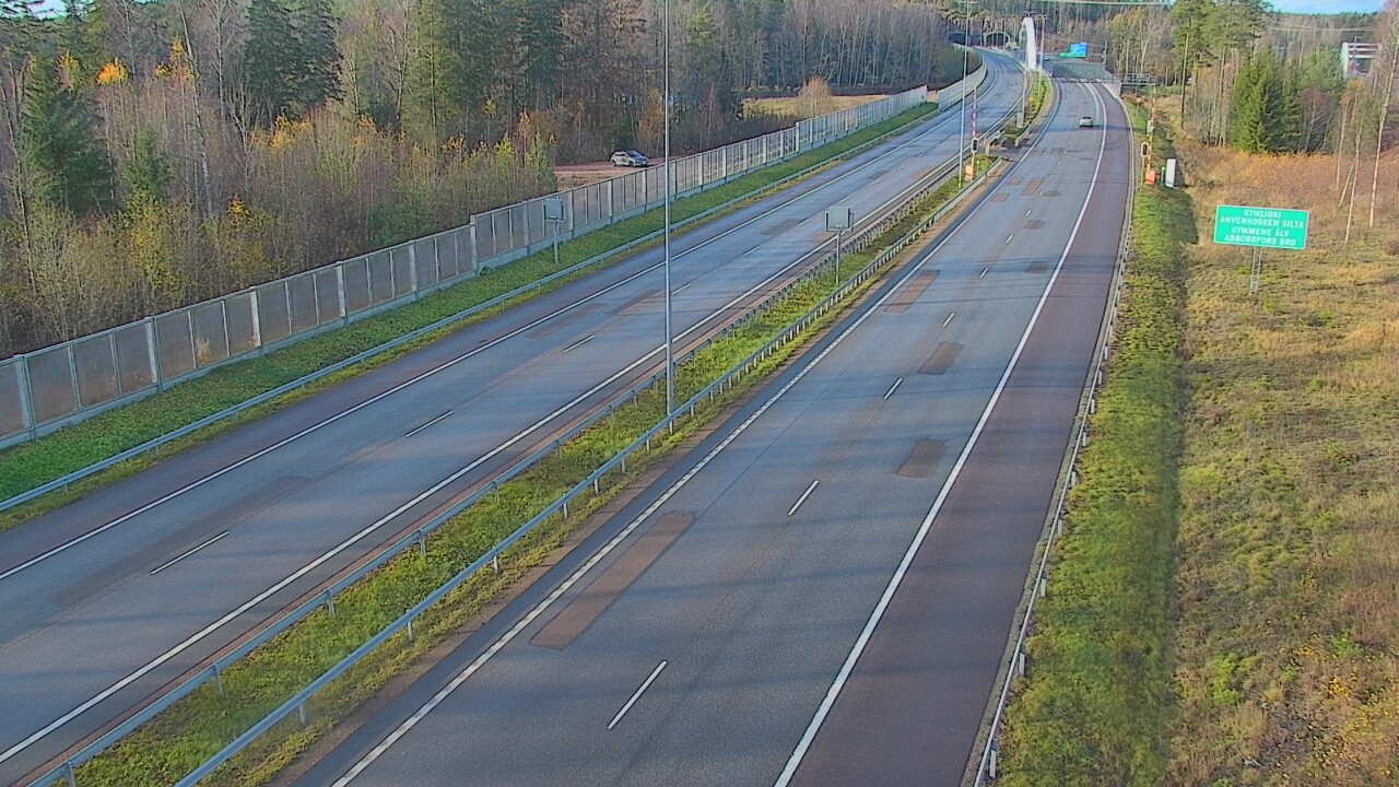 Kelikamerat Kuva Tie 7 Pyhtää Markkinamäki, puomi, itä, Pyhtää, Kymenlaakso