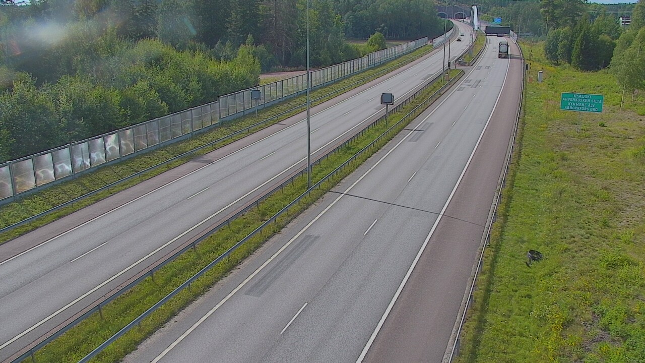 Kelikamerat Kuva Tie 7 Pyhtää Markkinamäki, puomi, itä, Pyhtää, Kymenlaakso