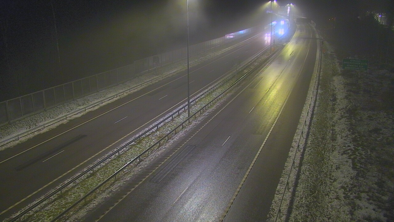 Weather Camera Image Väg 7 Pyttis Marnadsbacken , bom, öst, Pyhtää, Kymenlaakso