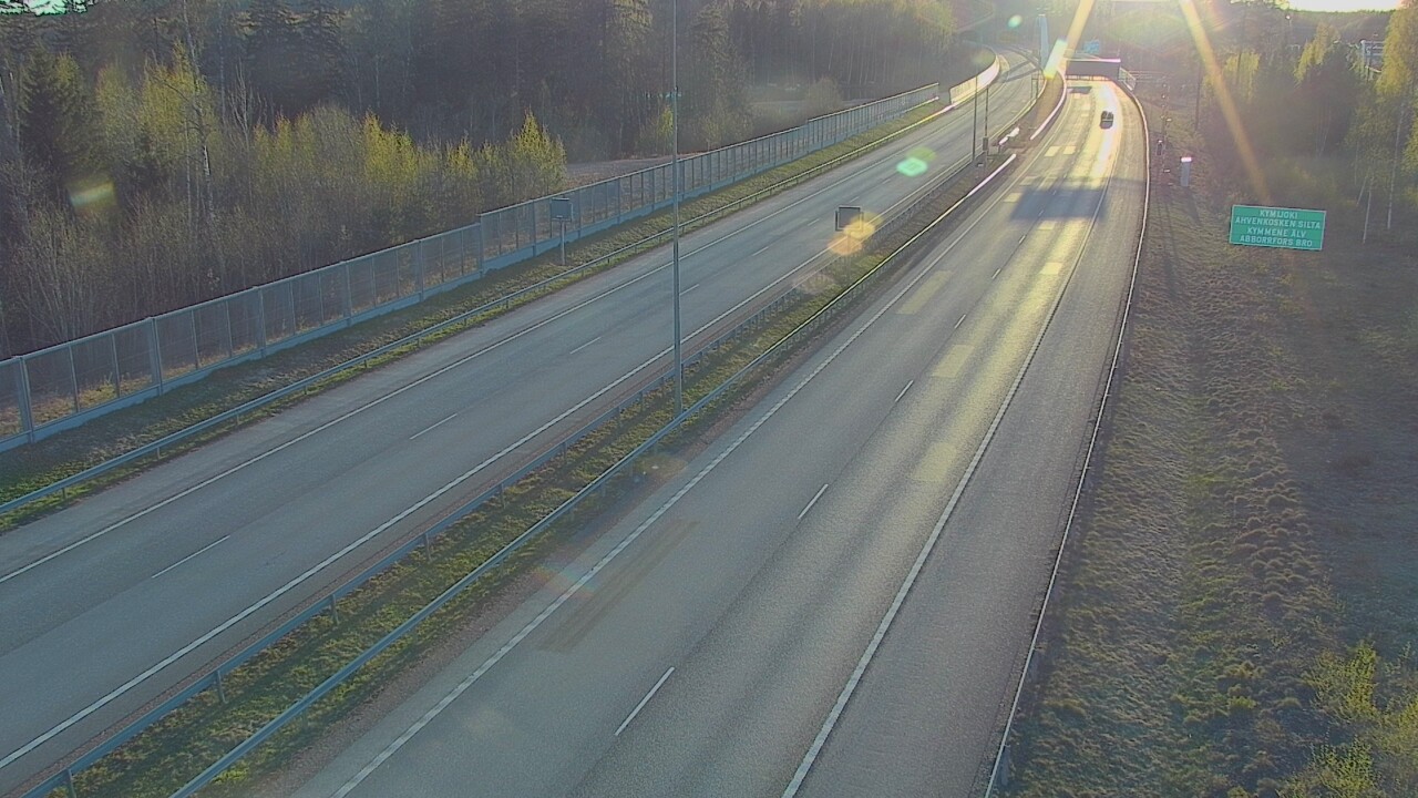 Kelikamerat Kuva Tie 7 Pyhtää Markkinamäki, puomi, itä, Pyhtää, Kymenlaakso